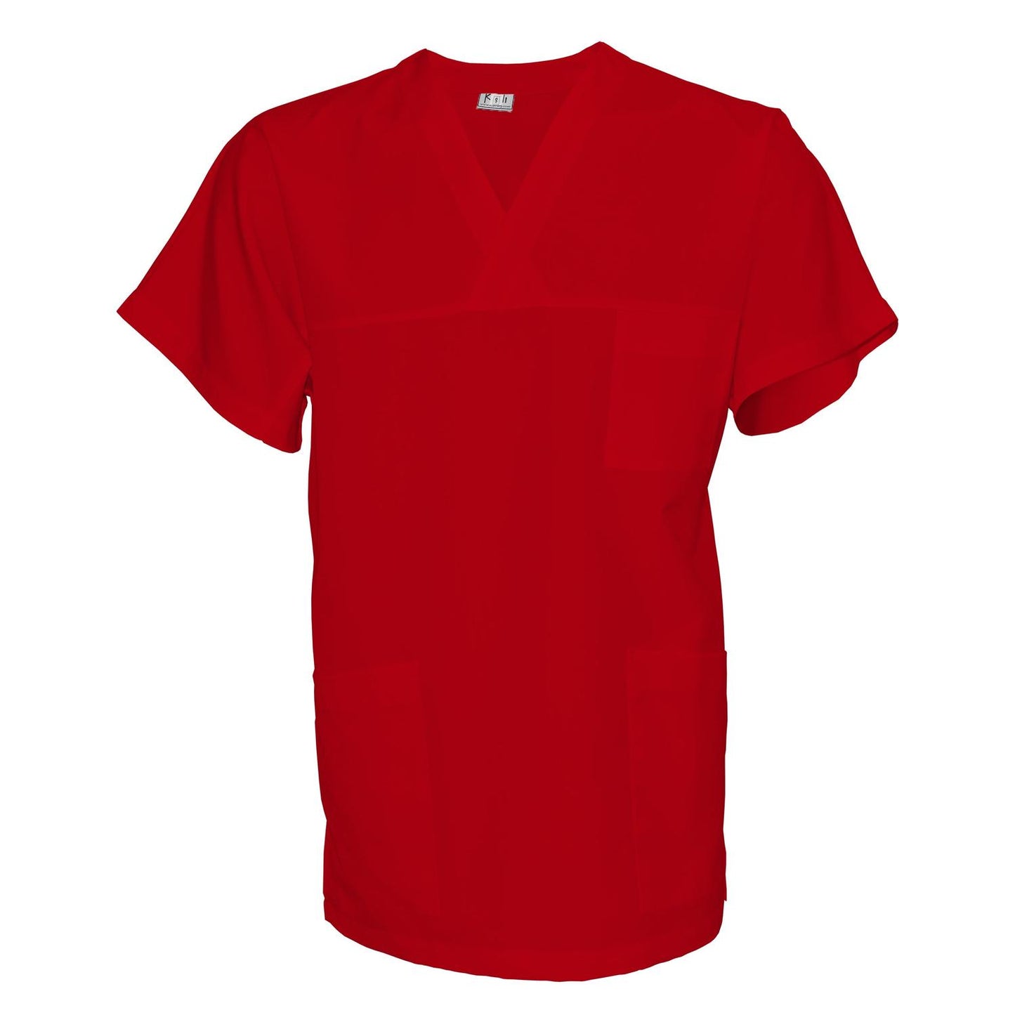 Унисекс туника - цвят червен, модел UX – Медицински облекла Кали
