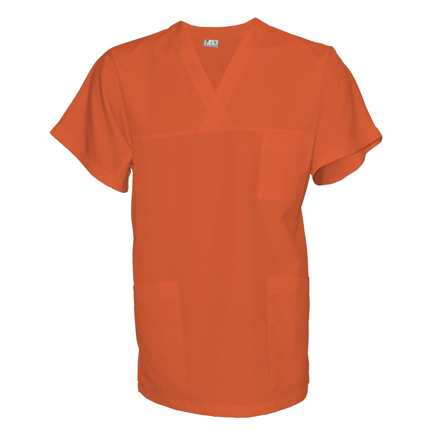 Унисекс туника - цвят оранжев, модел UX – Медицински облекла Кали