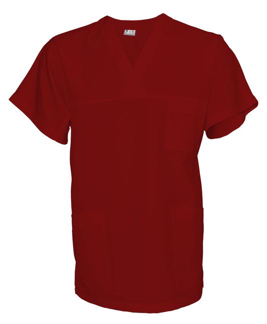 Túnica unisex color vino, modelo UX