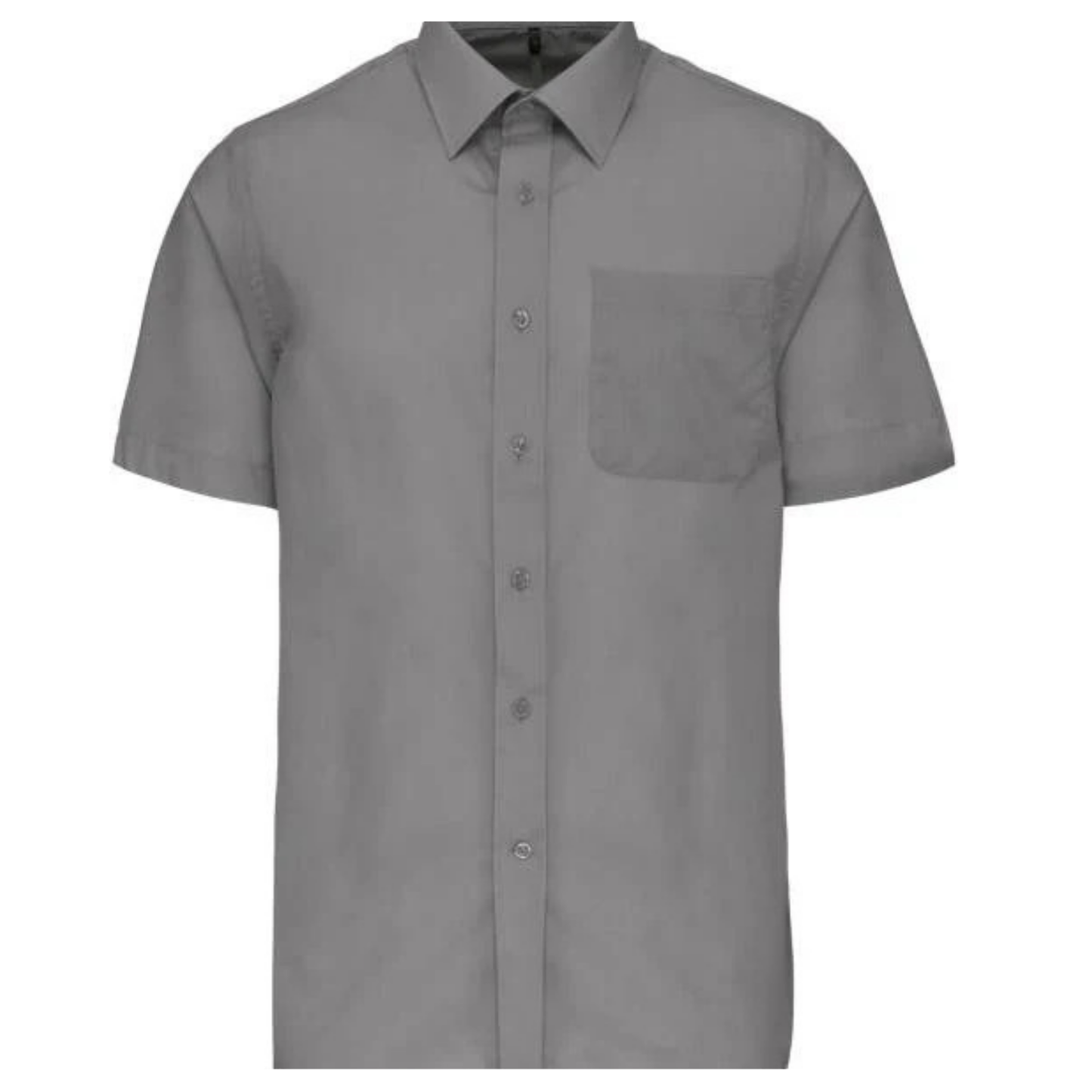 Blusa de popelina para mujer con mangas cortas - color blanco