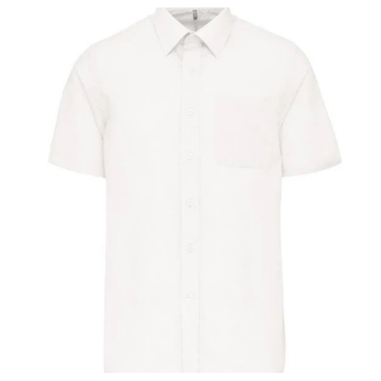 Мъжка риза от поплин с къс ръкав