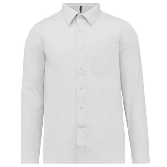 Мъжка риза от поплин с дълъг ръкав