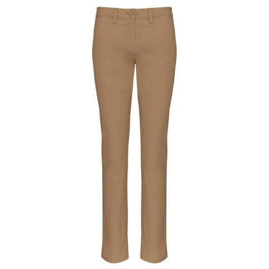 Women's chino pants - caramel