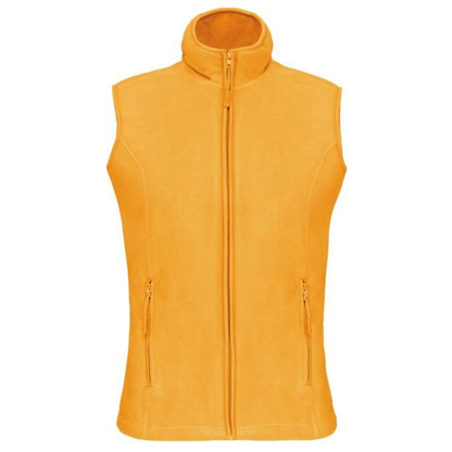 Women's fleece vest - color yellow