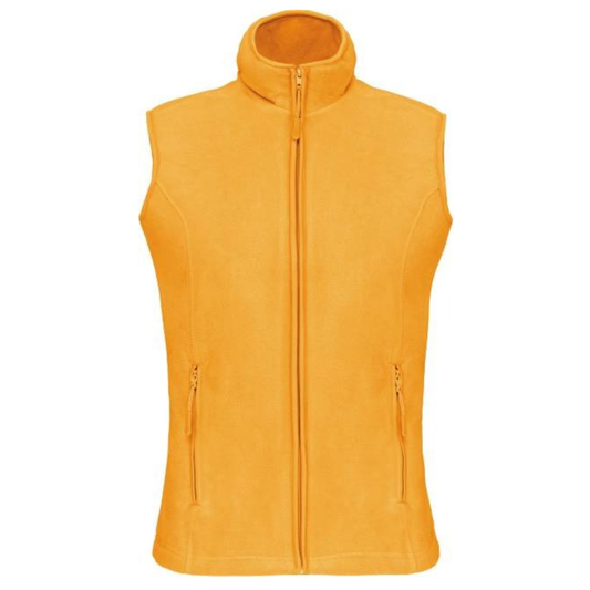 Women's fleece vest - color yellow
