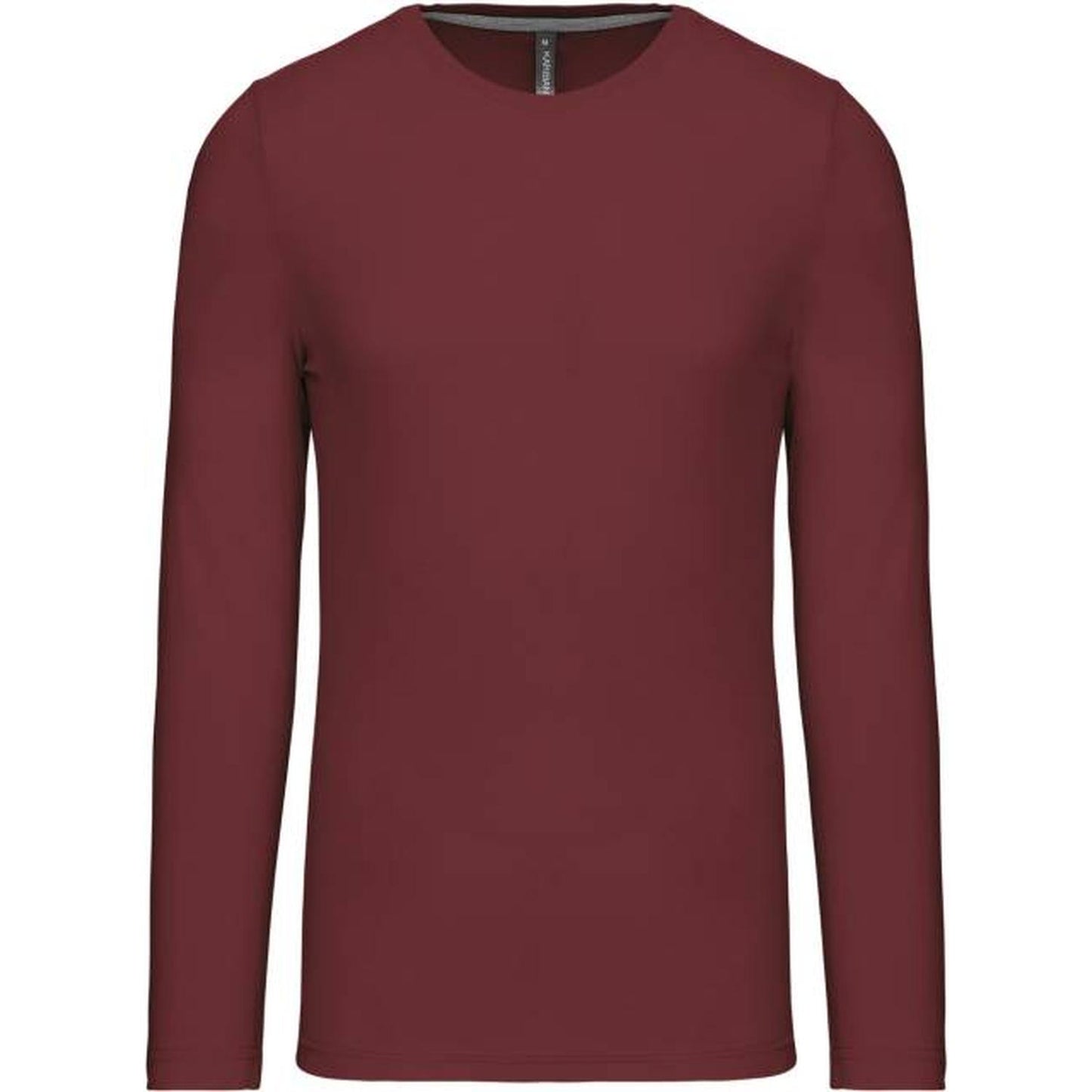 Men's long sleeve blouse - wine color