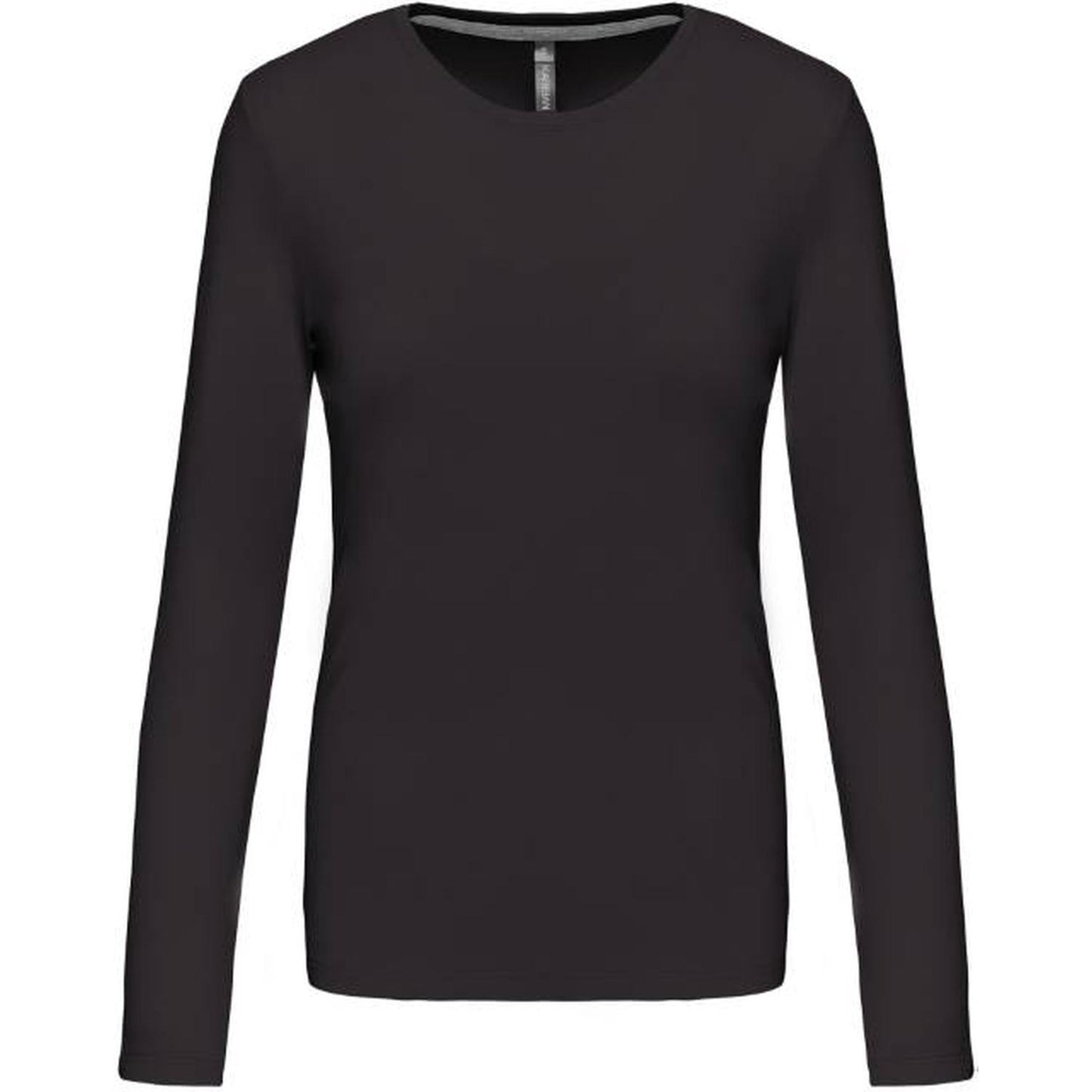 Women's long sleeve blouse - dark gray color
