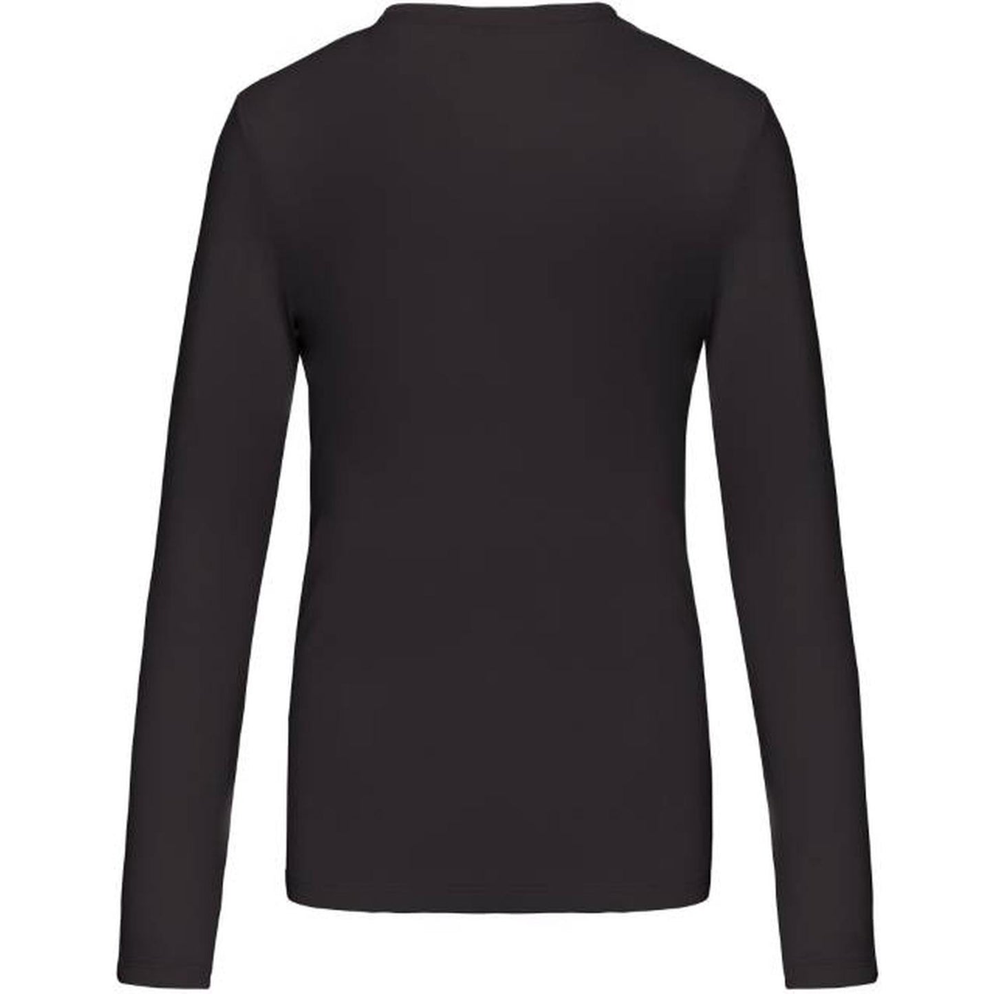 Women's long sleeve blouse - dark gray color