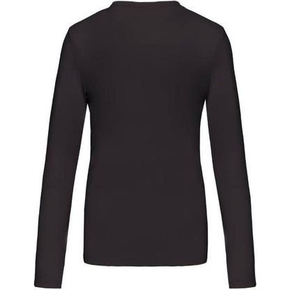 Women's long sleeve blouse - dark gray color