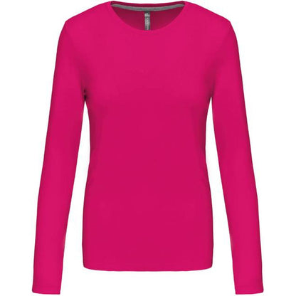Women's long sleeve blouse - fuchsia color
