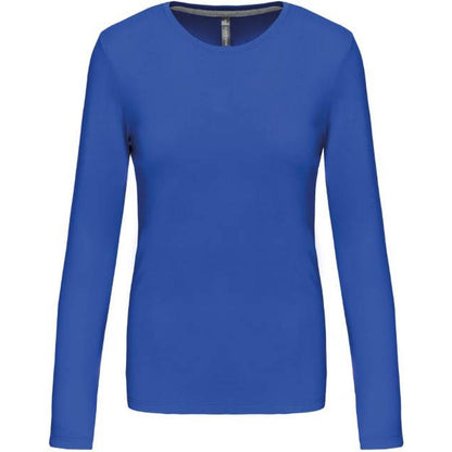 Blusa de manga larga para mujer - azul real