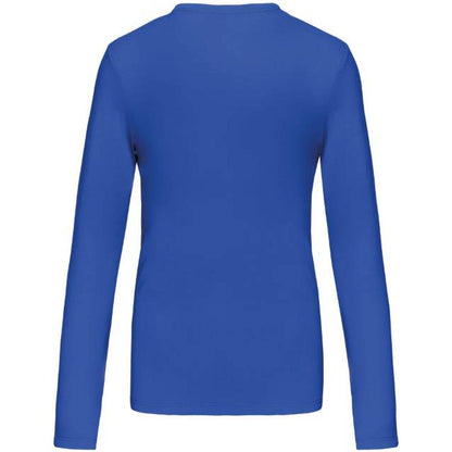 Blusa de manga larga para mujer - azul real