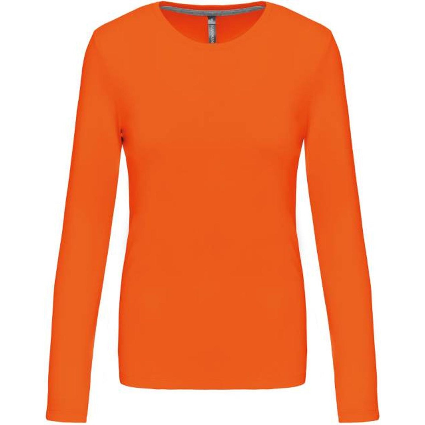 Women's long sleeve blouse - orange color