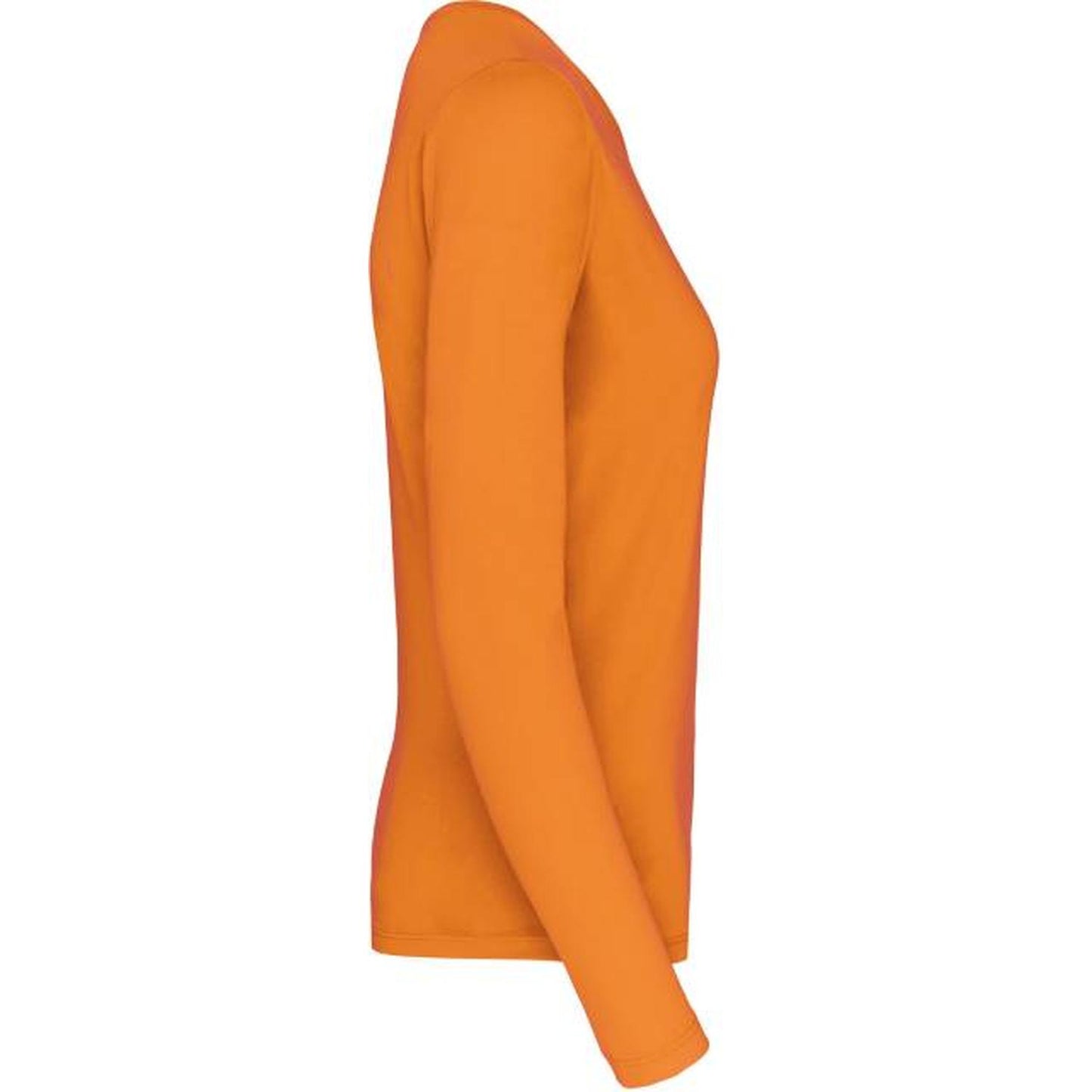 Women's long sleeve blouse - orange color