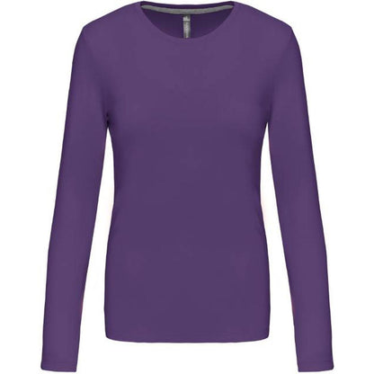 Blusa de manga larga para mujer - morada