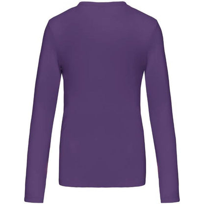 Blusa de manga larga para mujer - morada