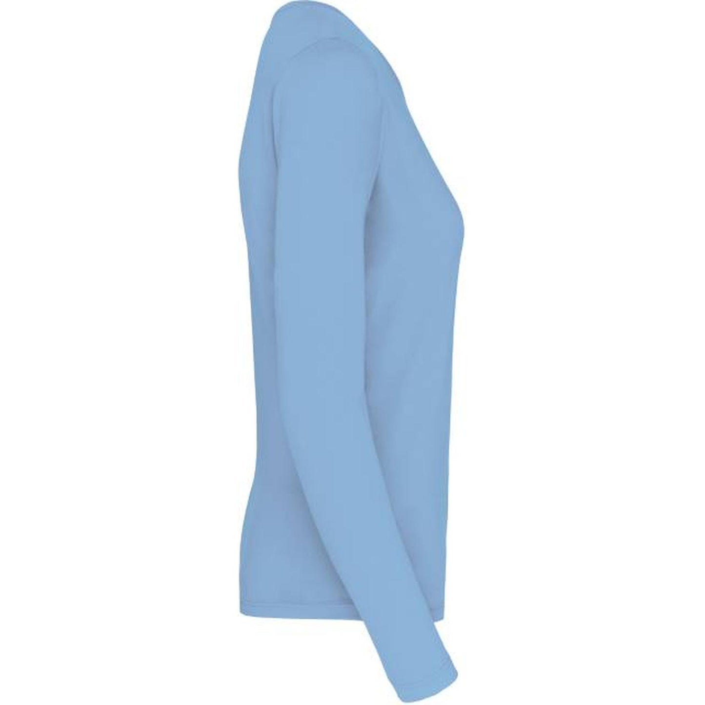 Women's long sleeve blouse - sky blue