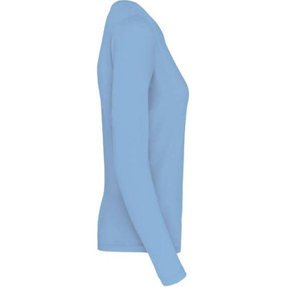 Women's long sleeve blouse - sky blue