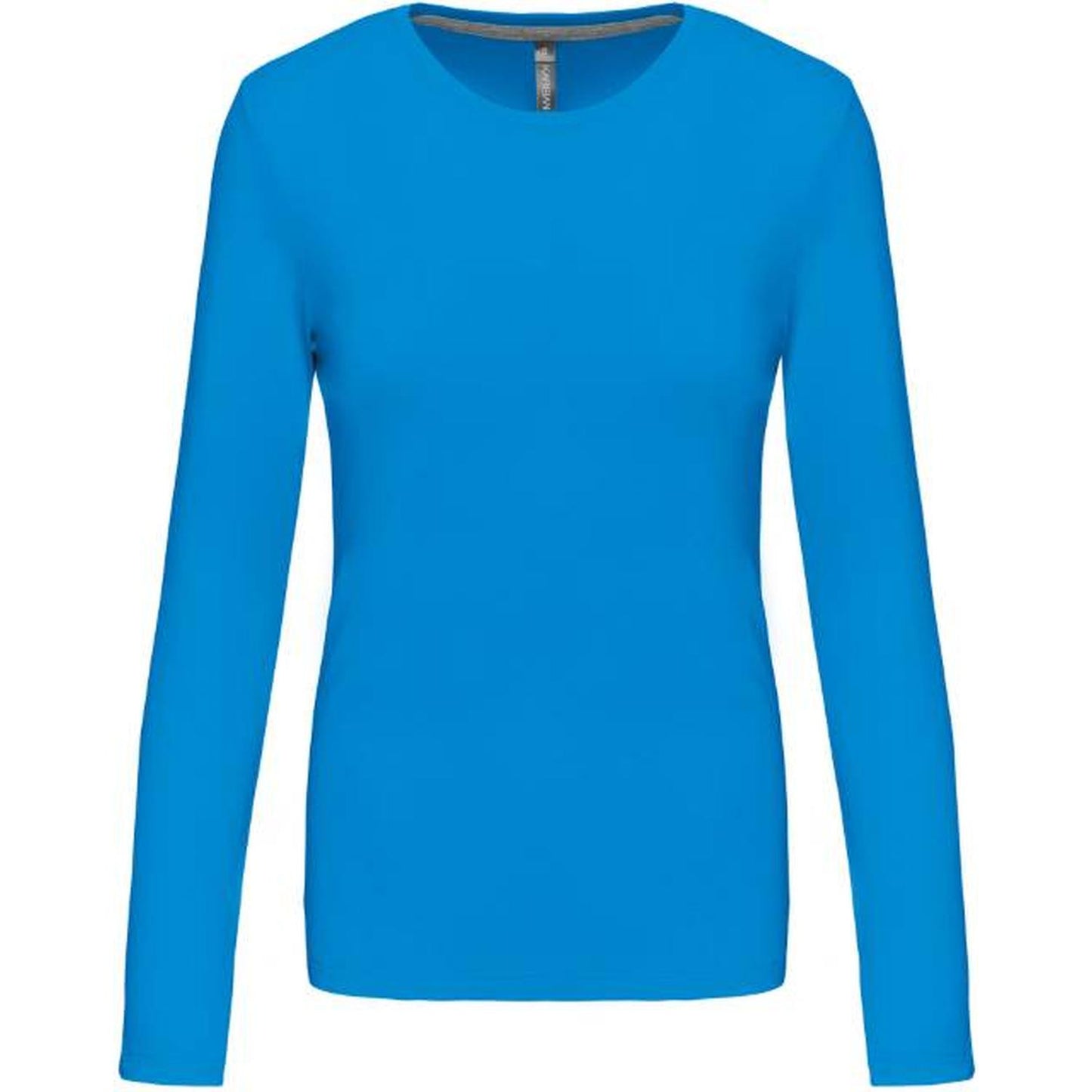 Women's long sleeve blouse - tropical blue