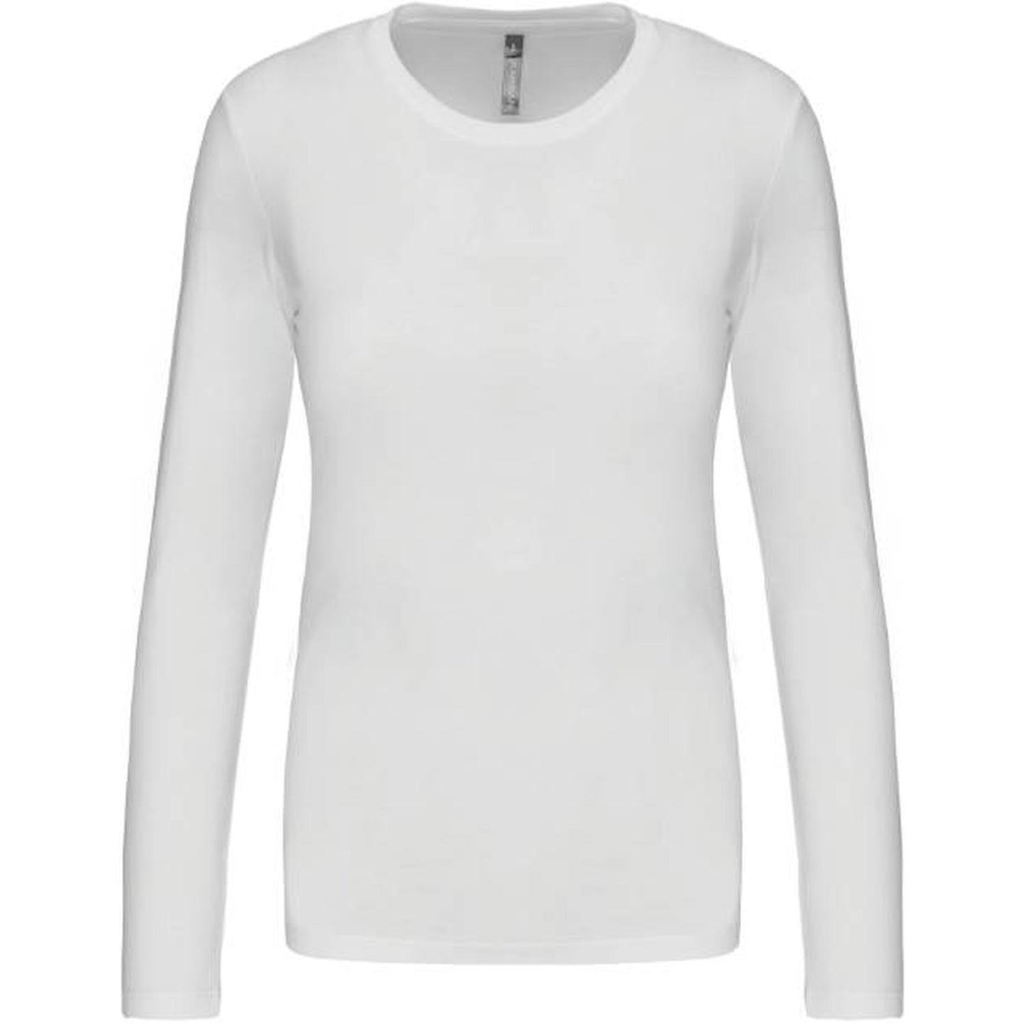 Blusa de manga larga para mujer - blanca