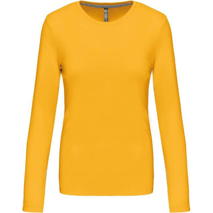 Blusa de manga larga para mujer - color amarillo