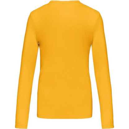 Blusa de manga larga para mujer - color amarillo