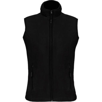Women's fleece vest - color black