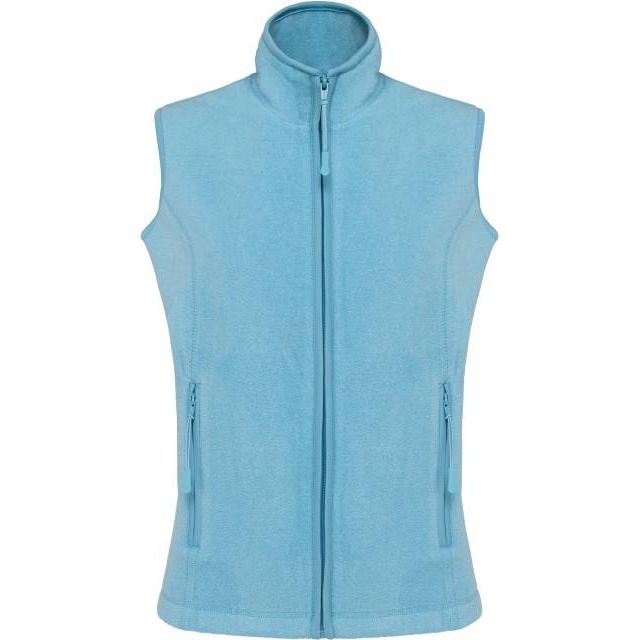 Women's fleece vest - sky blue