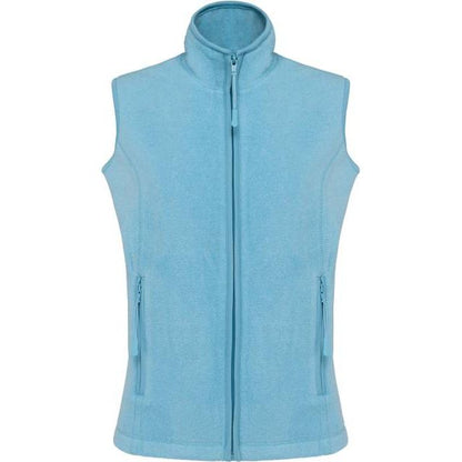 Women's fleece vest - sky blue