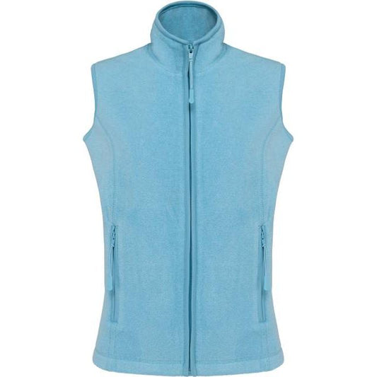 Women's fleece vest - sky blue