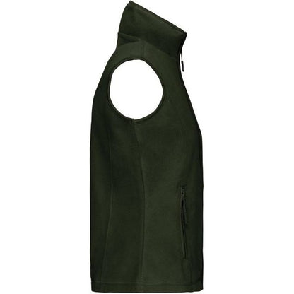 Women's fleece vest - color olive green