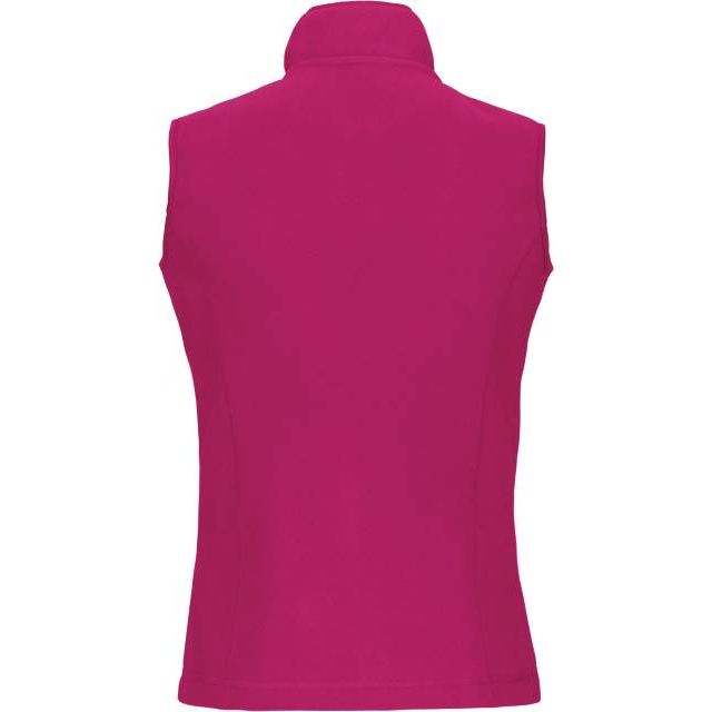 Women's fleece vest - fuchsia color