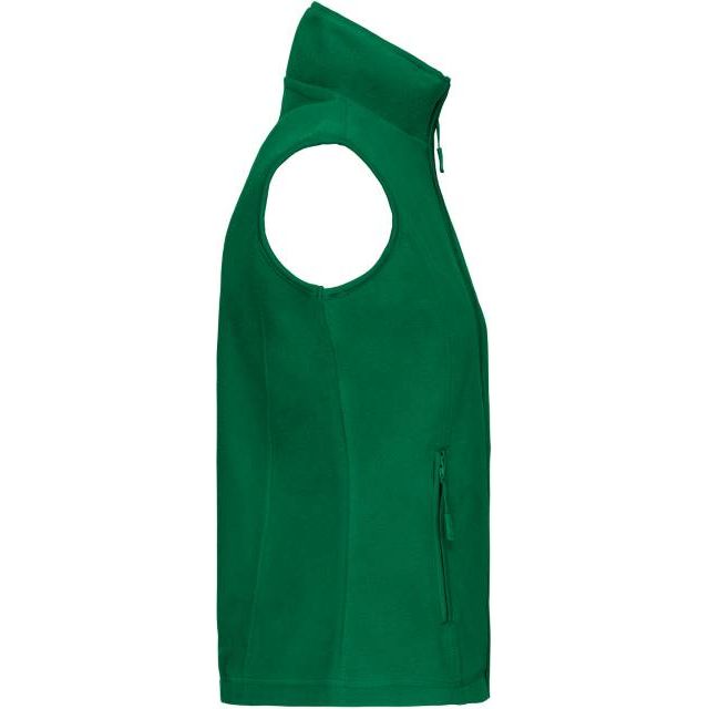 Women's fleece vest - grass green color