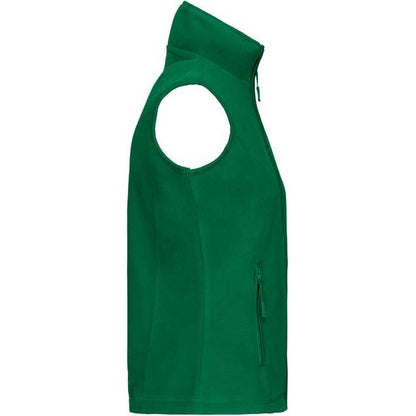 Women's fleece vest - grass green color