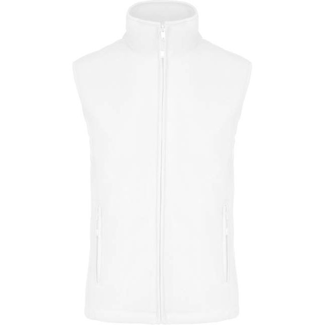 Women's fleece vest - color white