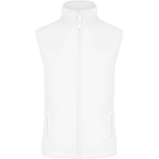 Women's fleece vest - color white