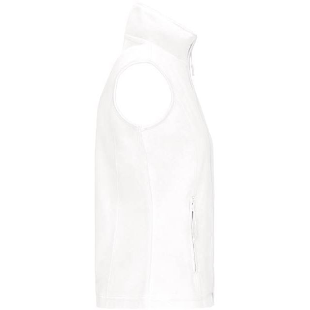 Women's fleece vest - color white