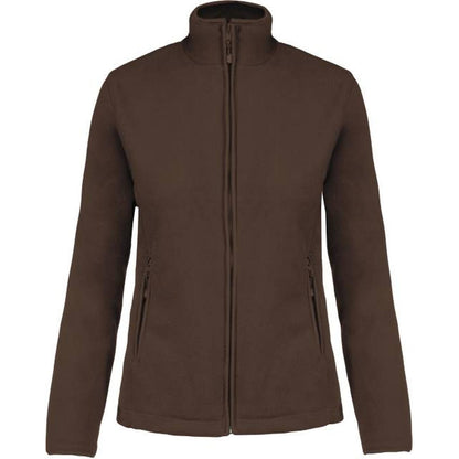 Chaqueta polar de mujer - color chocolate