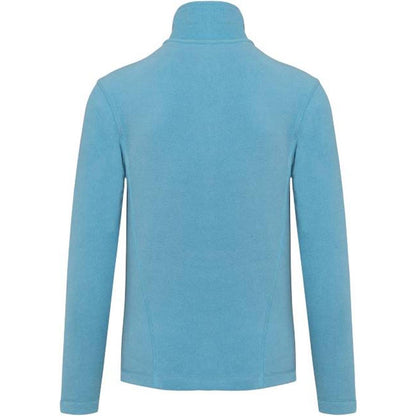 Women's fleece jacket - light blue melange color