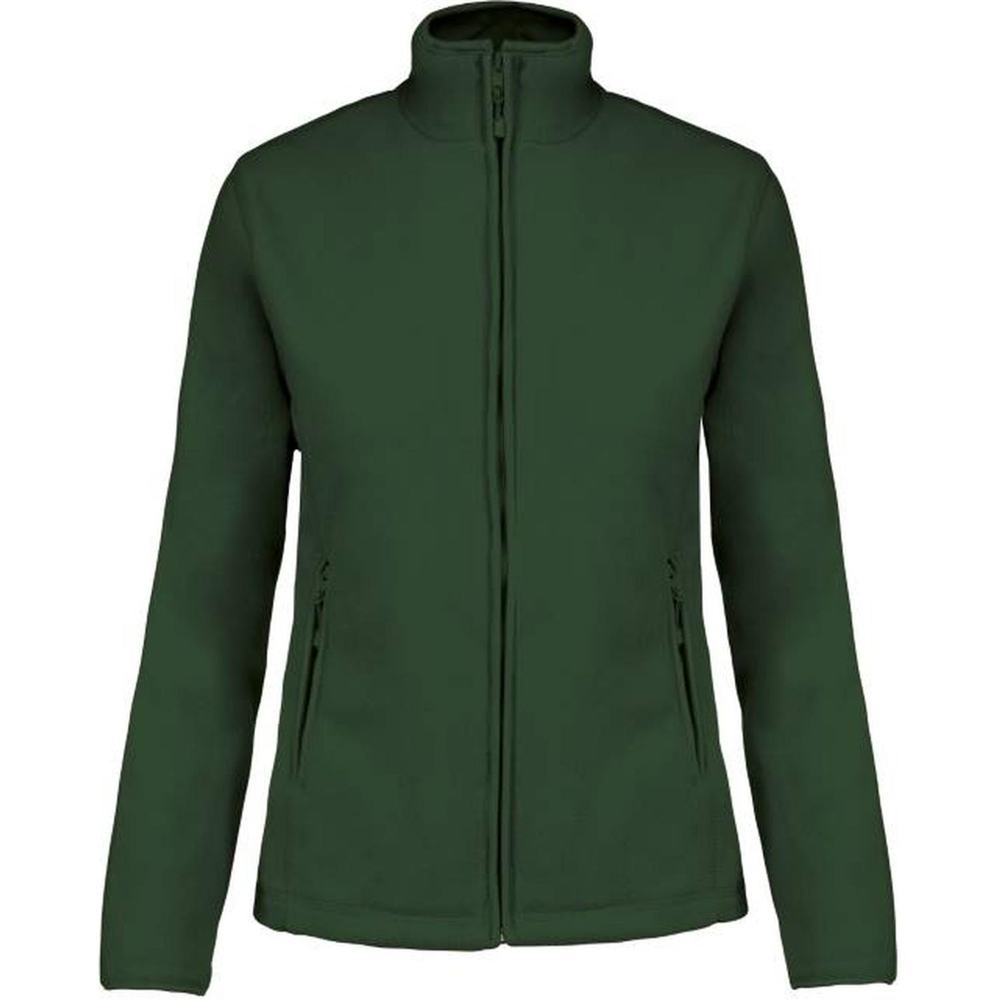 Chaqueta polar de mujer - color verde oscuro