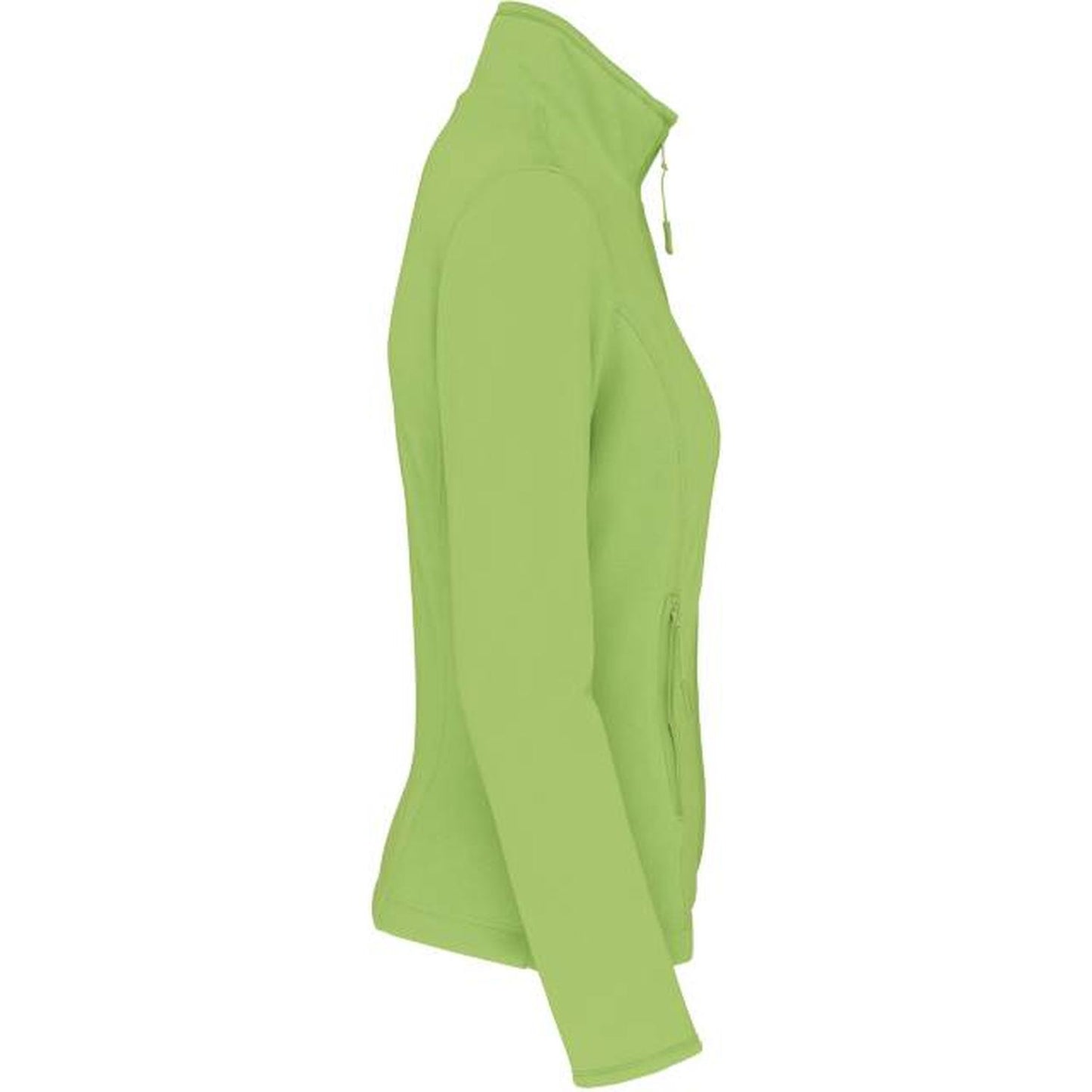Women's fleece jacket - lime color