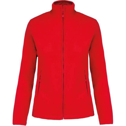 Chaqueta polar de mujer - color rojo