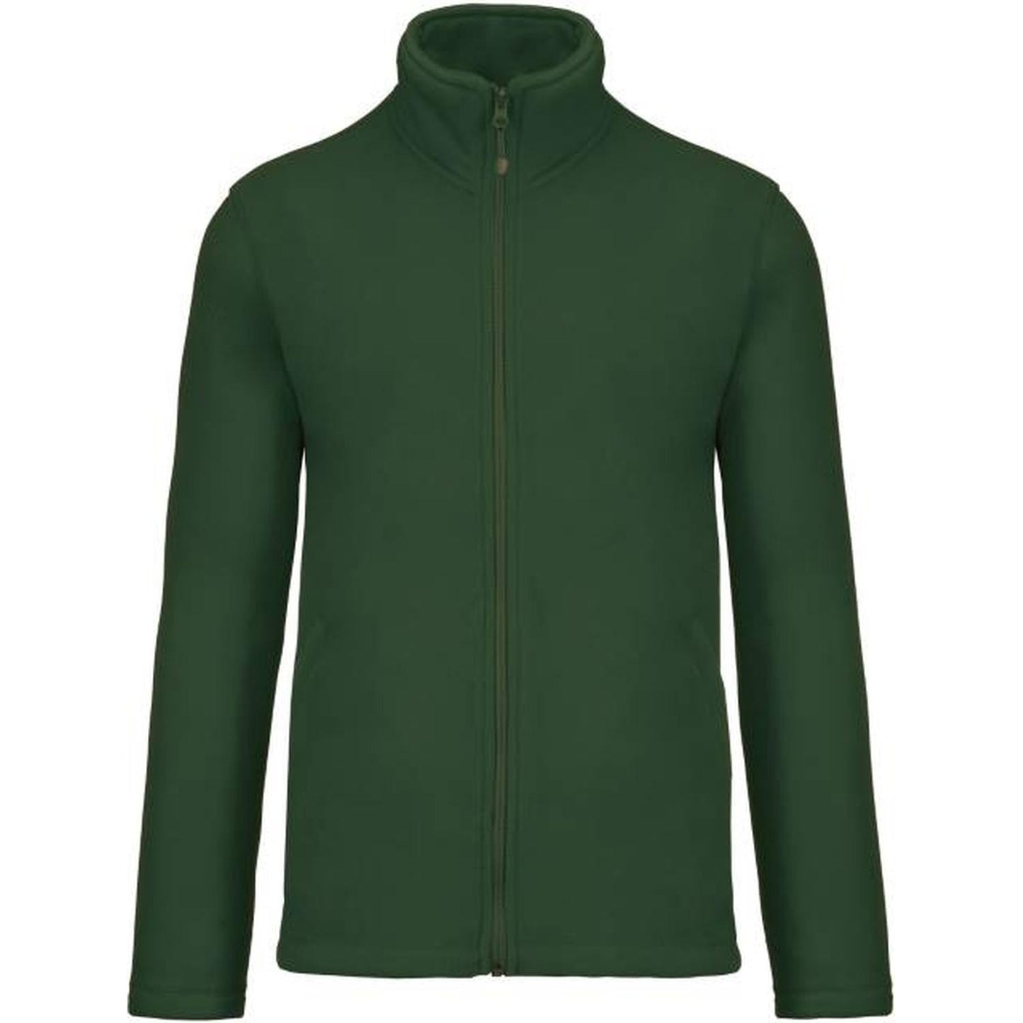 Men's fleece jacket - color dark green