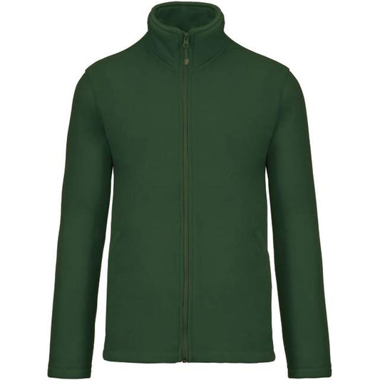 Men's fleece jacket - color dark green