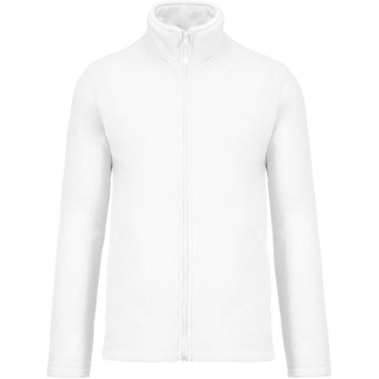 Men's fleece jacket - color white