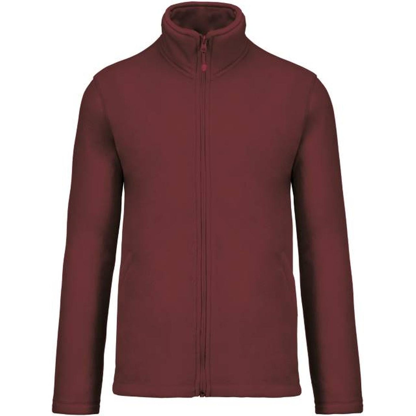 Men's fleece jacket - wine color