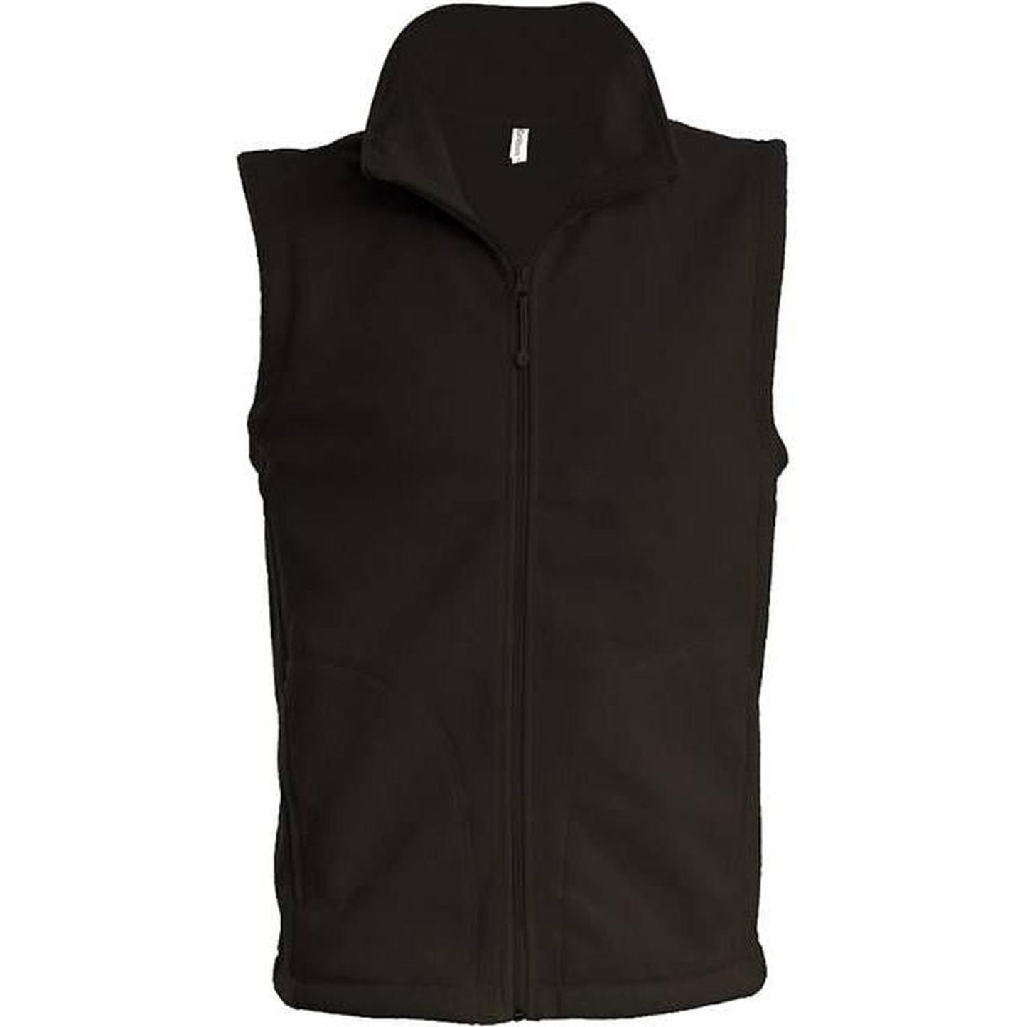 Men's fleece vest - color black