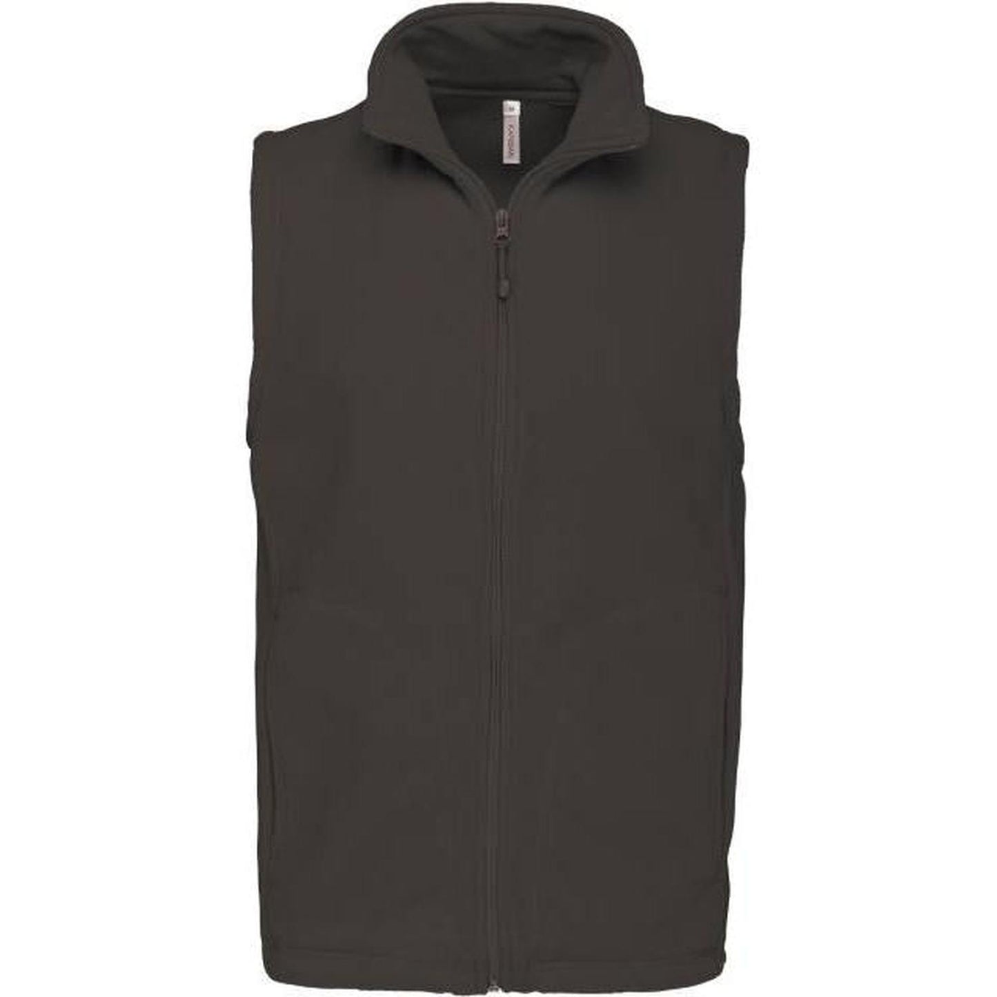 Men's fleece vest - color dark gray