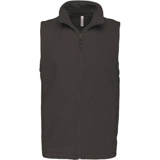 Men's fleece vest - color dark gray