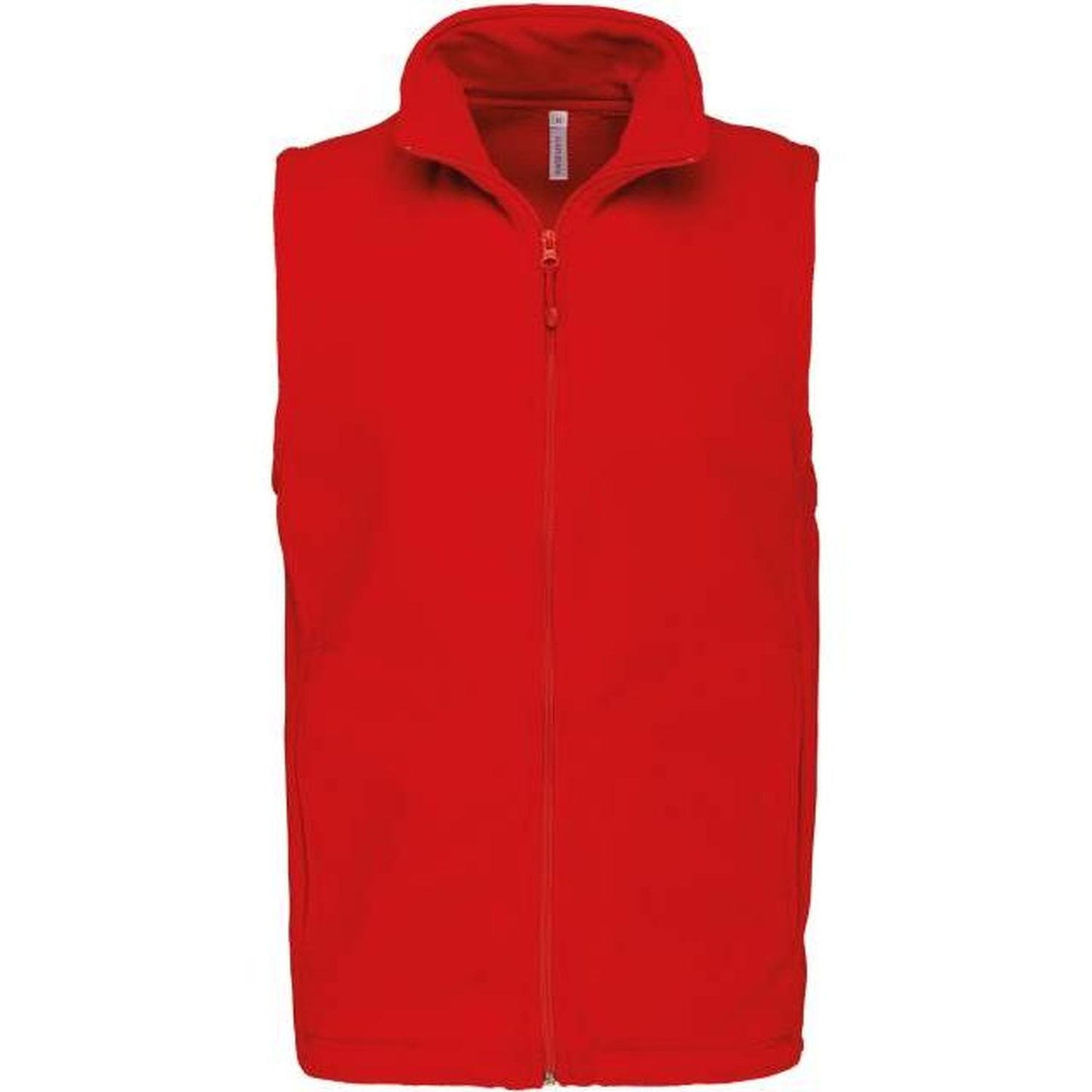 Men's fleece vest - color red